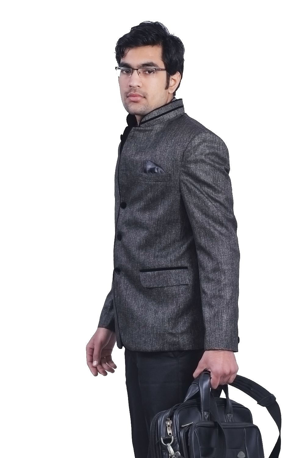 Kcoy Blazer - Cotton Fabric, Ethnic Style, Grey Color | Ideal For Men