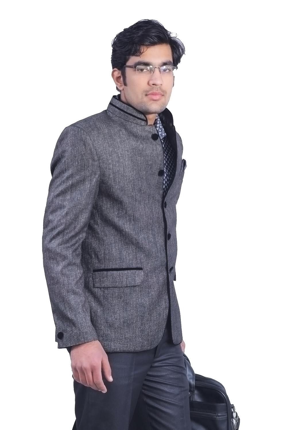 Kcoy Blazer - Cotton Fabric, Ethnic Style, Grey Color | Ideal For Men
