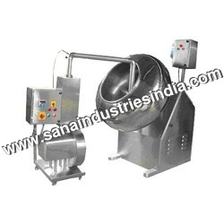 Coating Pan - Stainless Steel, 24" Dia to 48" Dia , Semi-Automatic, Manual Control, Durable, Energy-Efficient, Adjustable Speed, Round Shape