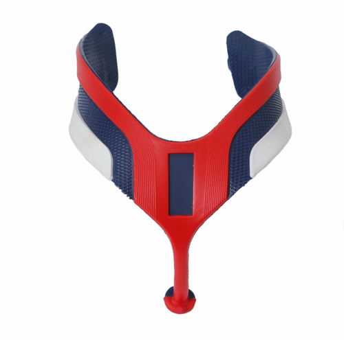 रेड एंड ग्रे 3D जेंट्स डबल कलर चप्पल स्ट्रैप्स