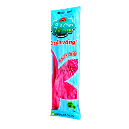 Wrinkle Pink Latex Gloves Usage: Re-Usable