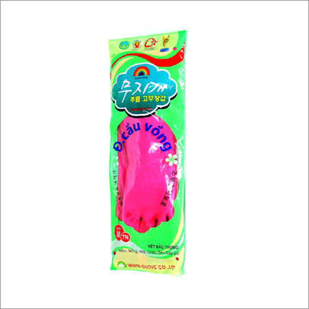 Wrinkle Rubber Household Gloves - Rubber Material | Customizable Color, Tear Resistant, High Comfort, Fine Finish, Easy to Use