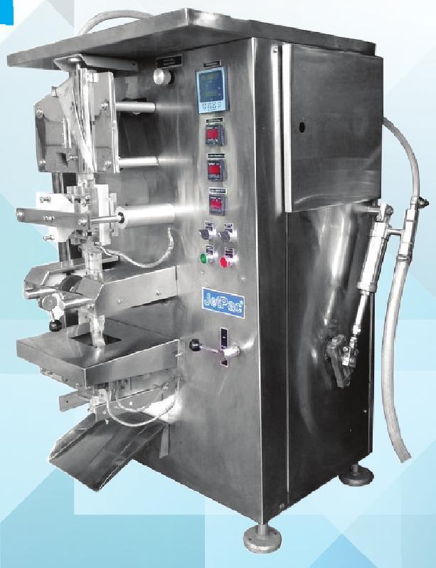 Resins Pouch Packaging Machine - Stainless Steel, 1250x840x800mm, Silver | Automatic with Human Machine Interface, 50 Sachets/Min Production Speed, 5ml-250ml Packing Range