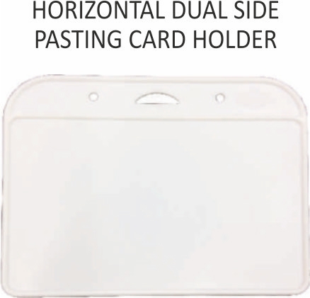 Horizontal Dual Side Pasting Card Holder