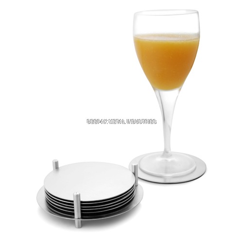 Beverage Coasters - Color: Silver