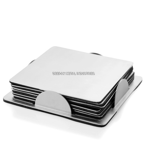 Stainless Steel Coasters - Color: Silver