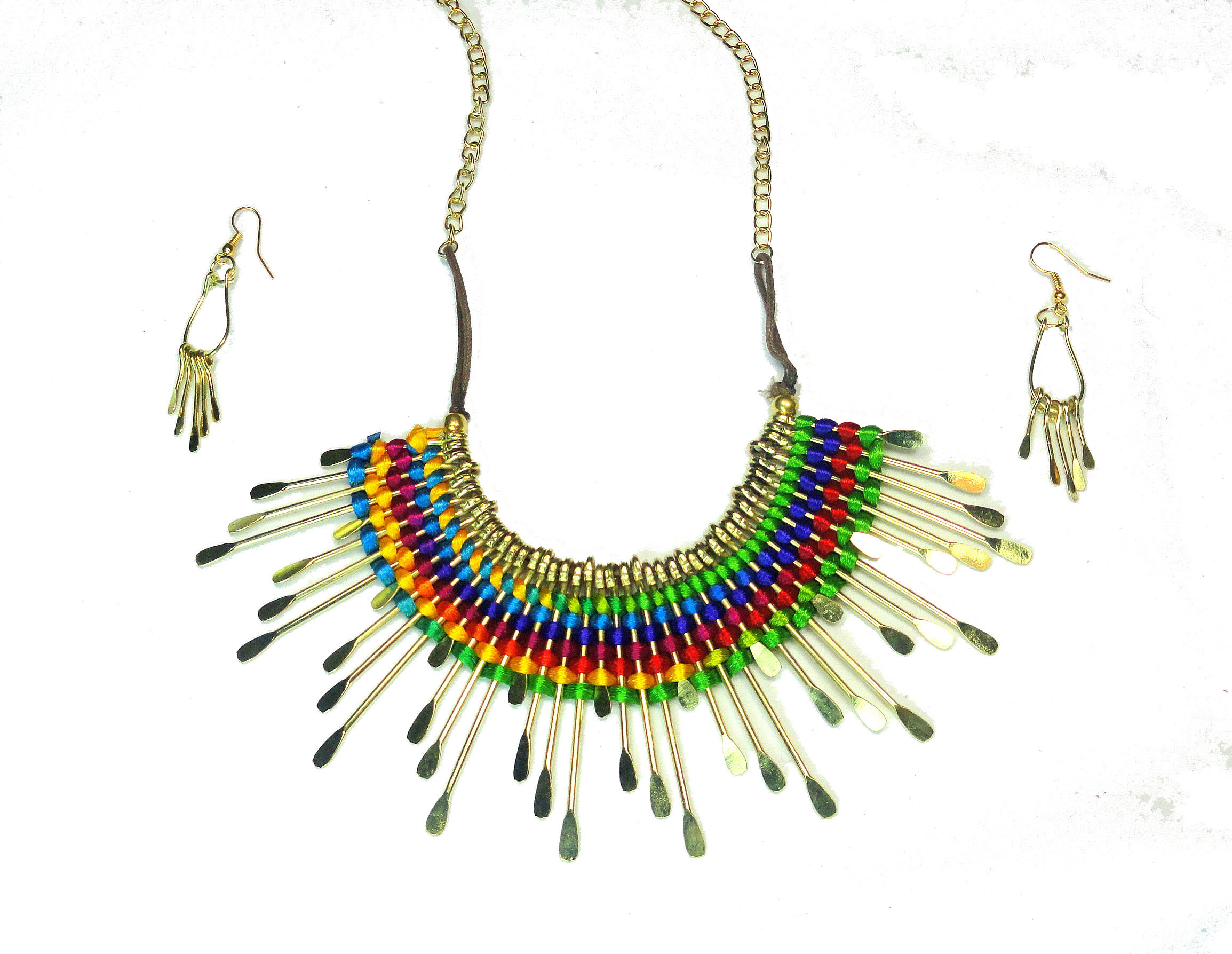 Multicolour Statement Necklace Set 321