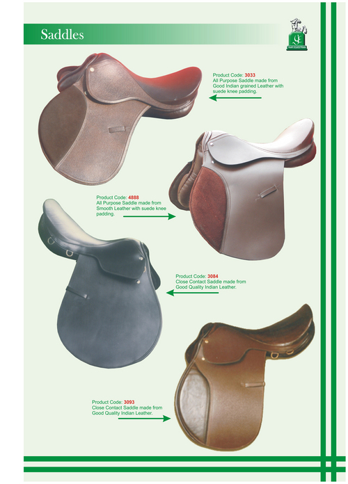 अंग्रेजी saddles