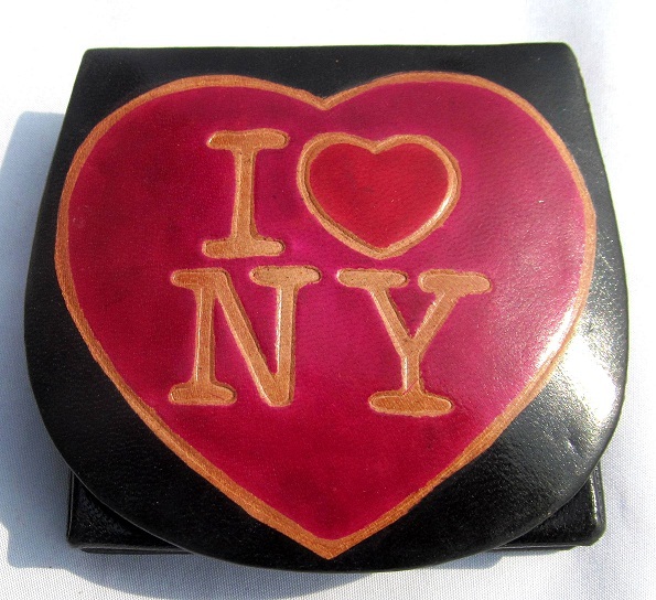 Leather Square Coin Box