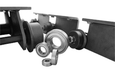 Bearing Roller Chains - Mild Steel, Silver Color | Enhanced Load Capacity, Reduced Rotational Friction for R and F Type Chains