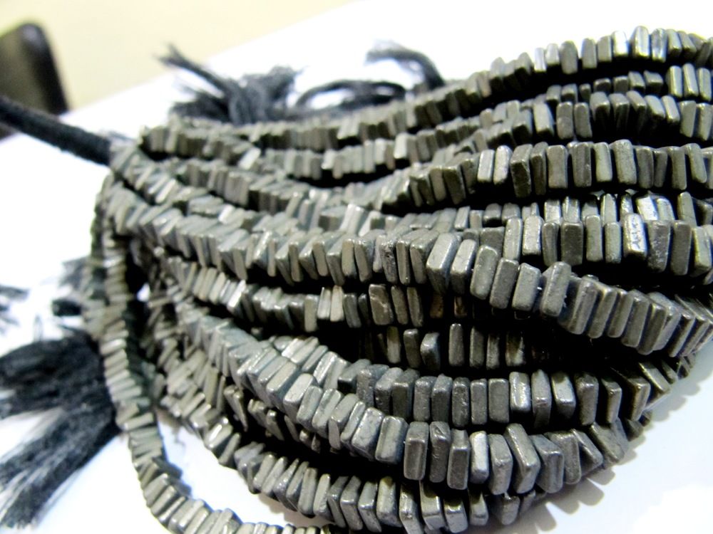 Pyrite Heishi Cut Beads