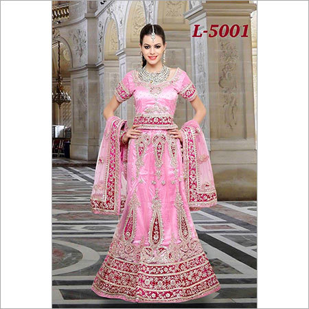 Wedding Lehenga - Net Fabric, Customizable Size & Color Options | Heavy Embroidery, Perfect for Weddings and Special Occasions