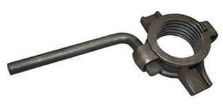 Prop Nut With Handle - L&T Type - Diameter: 12.7X 3.2 Millimeter (Mm)