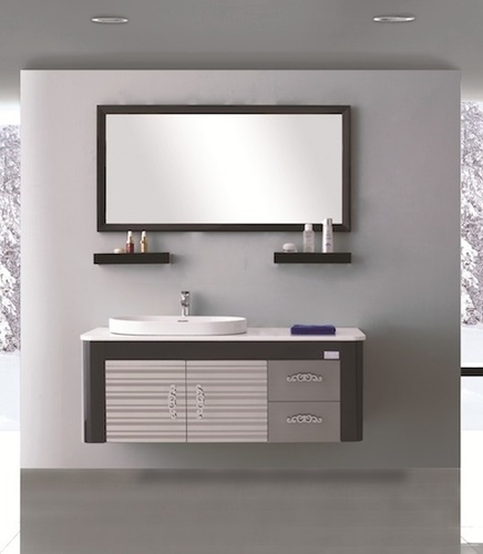 सफेद बाथरुम वैनिटी