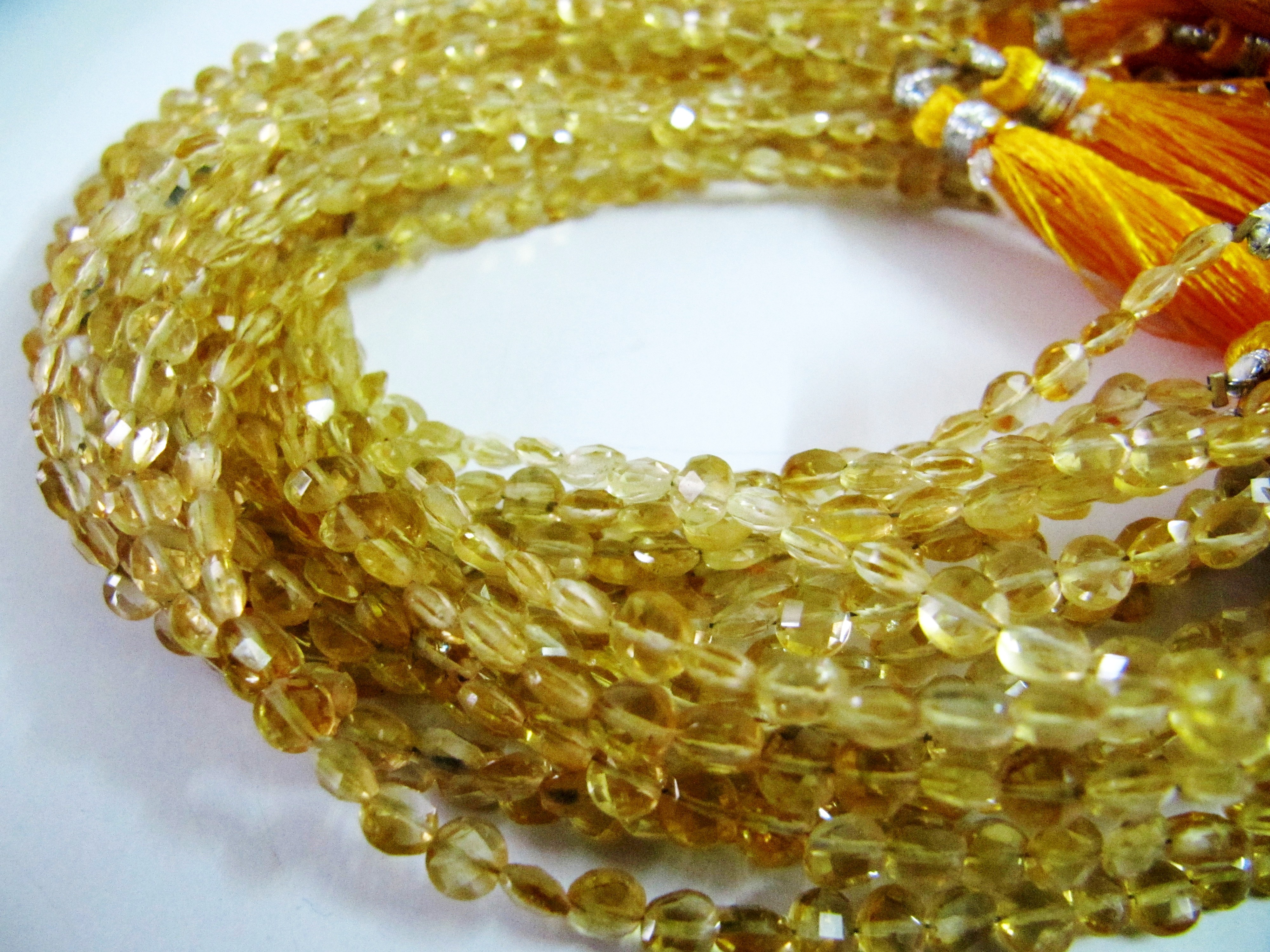 Yellow Citrine Strands
