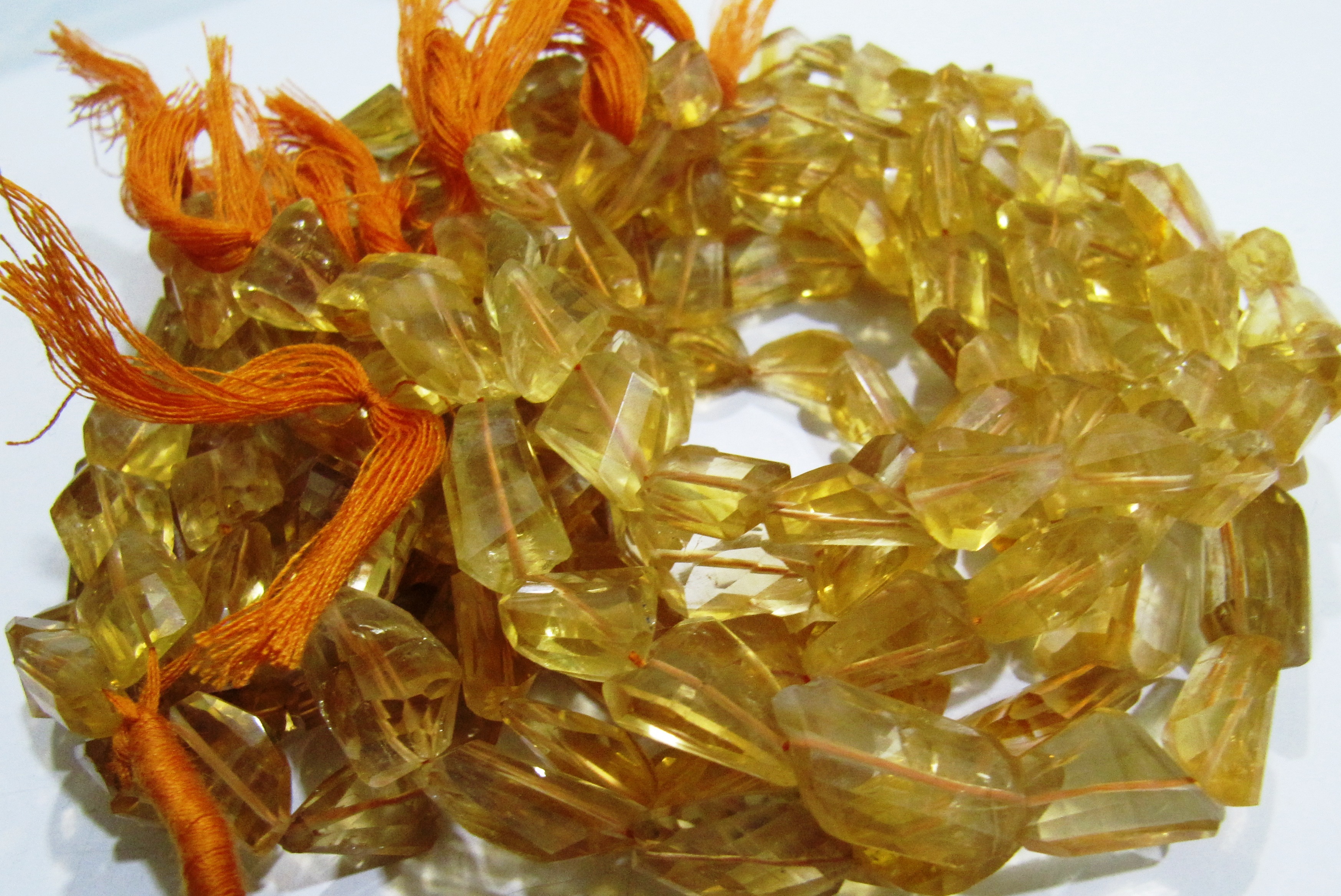 Yellow Citrine Strands