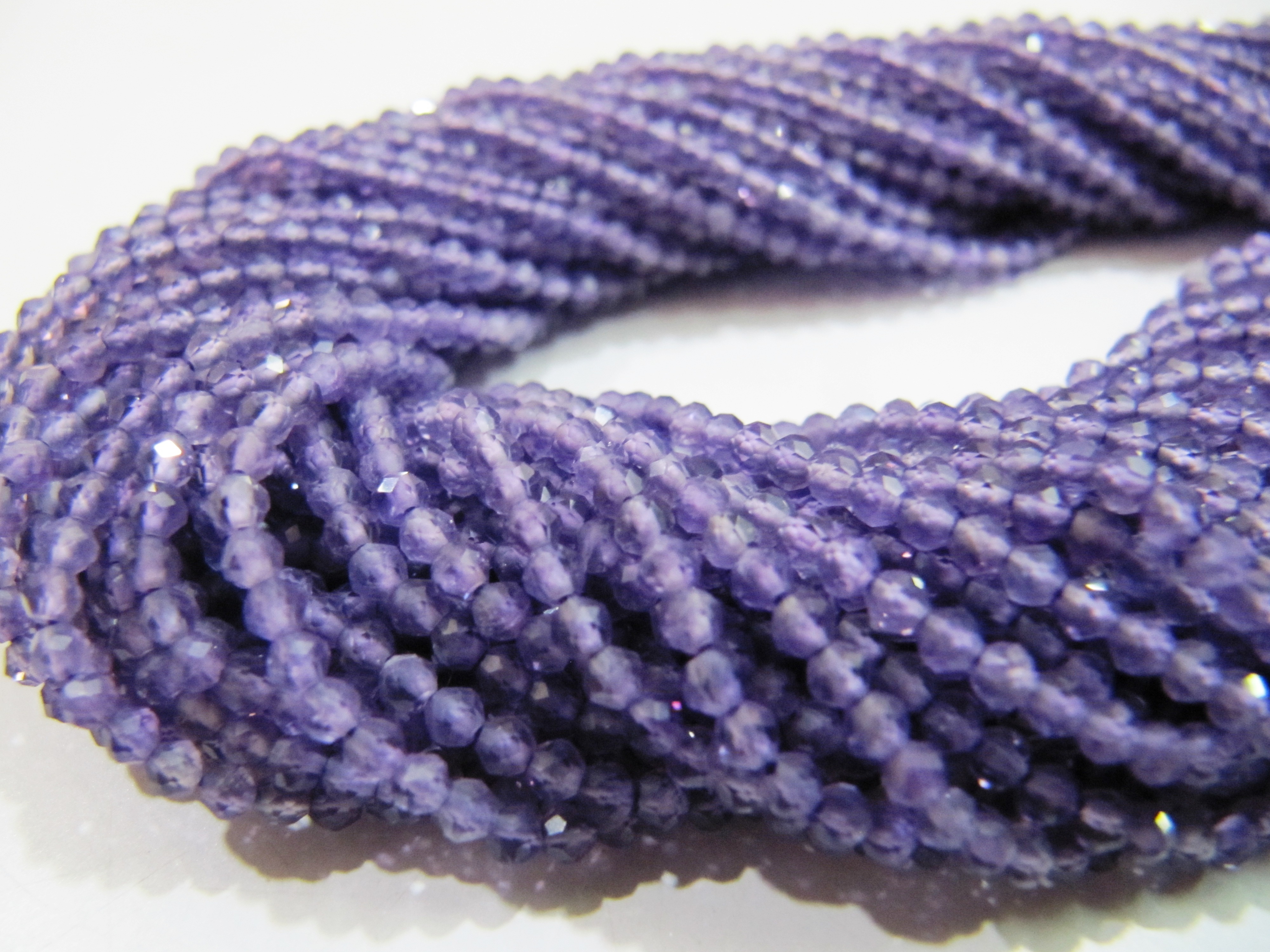Amethyst Round Faceted Beads