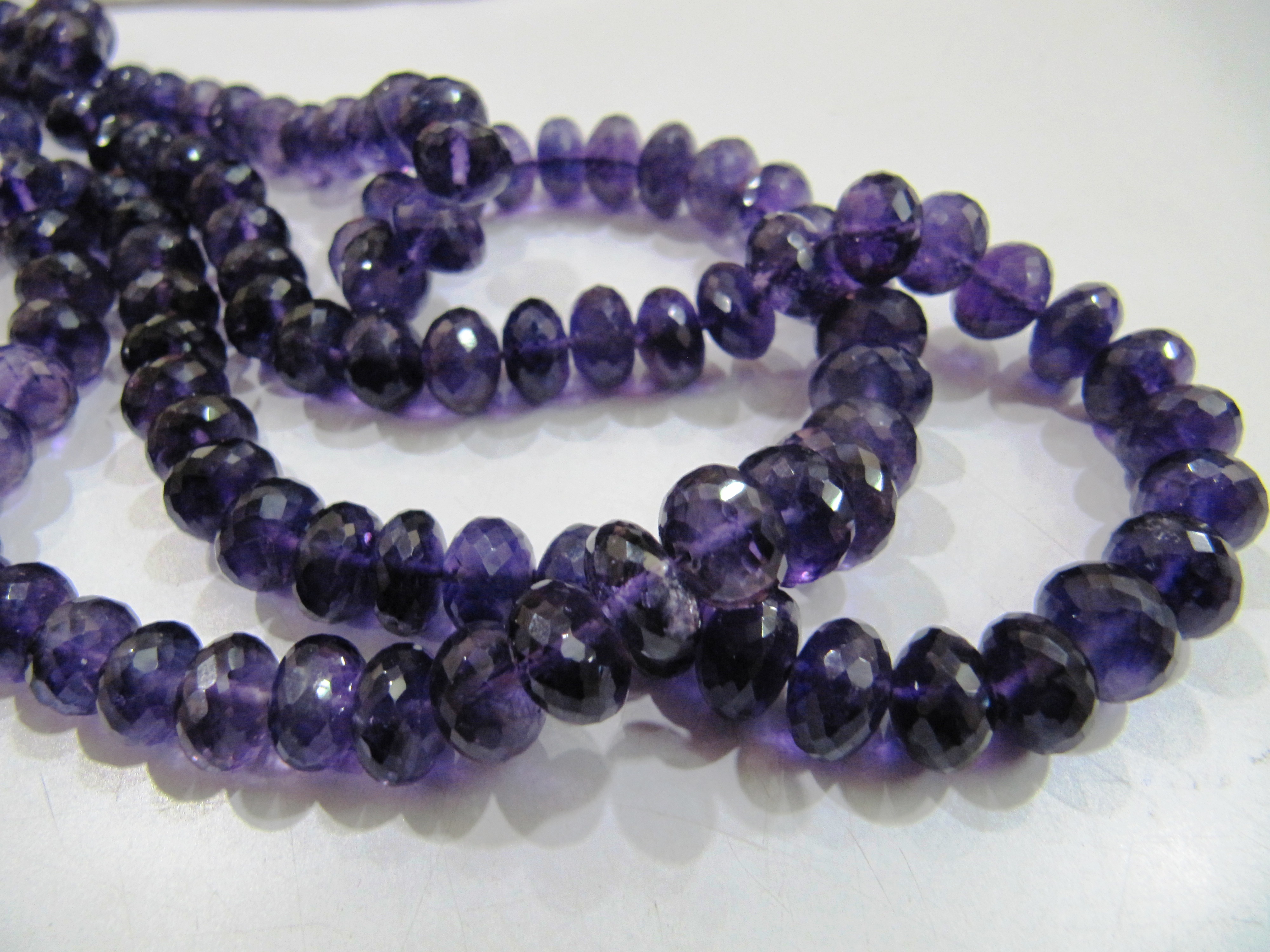 Amethyst Round Faceted Beads - Size 5-10mm, Sleek Designs & Aesthetic Patterns
