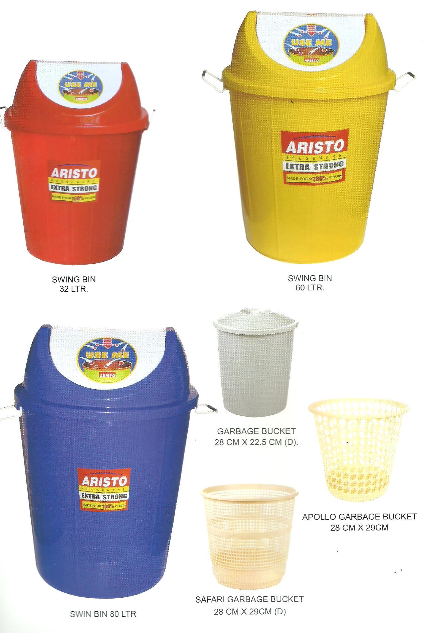 Plastic Dustbin - High-density Polyethylene, 10-50 Liters, Green | Compact Design, Durable Plastic, Push-button Lid, Easy To Clean, Ideal For Home/office