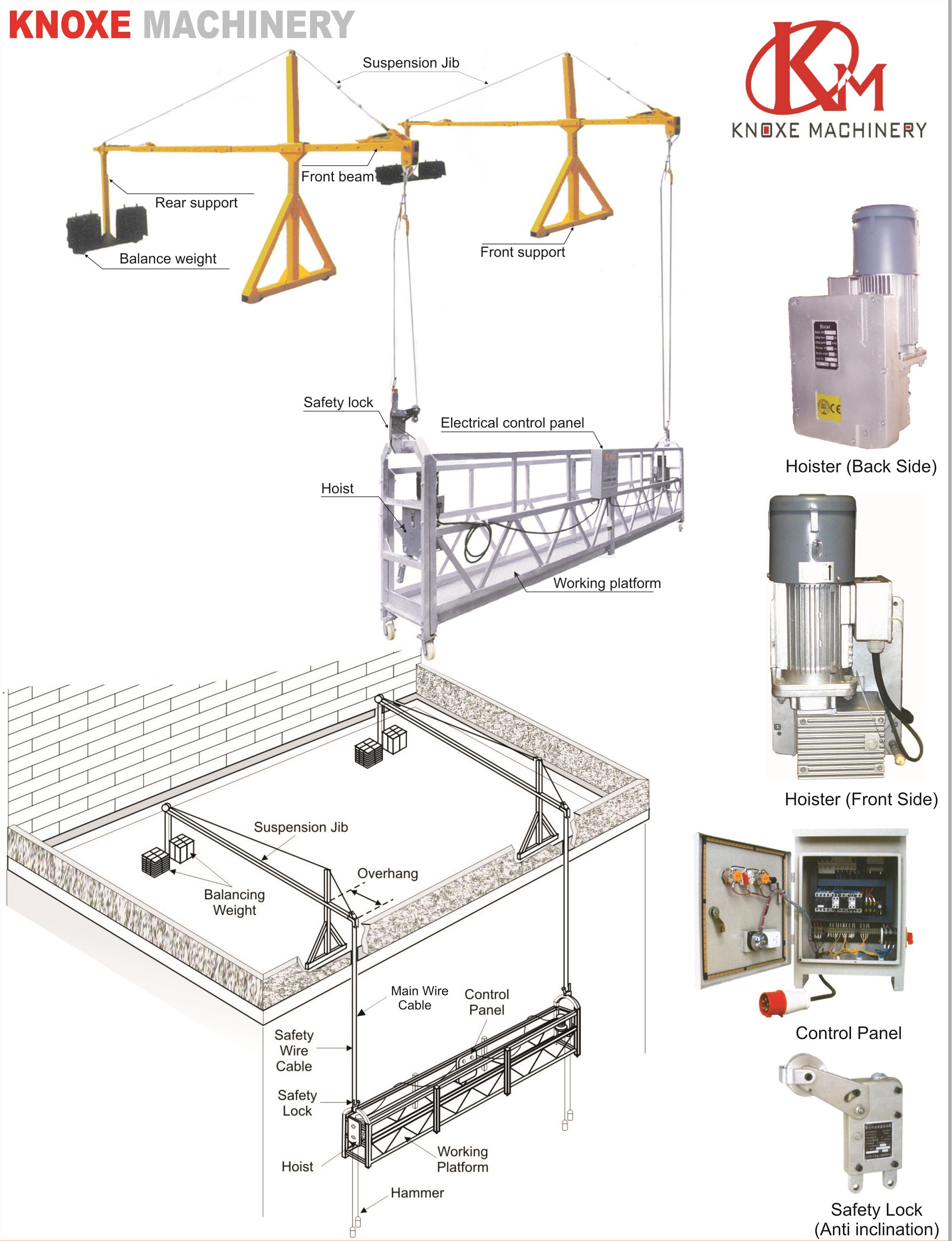 Suspended Rope Platform - Durable Nylon Material , Lightweight And Versatile Design For Safe Elevated Use