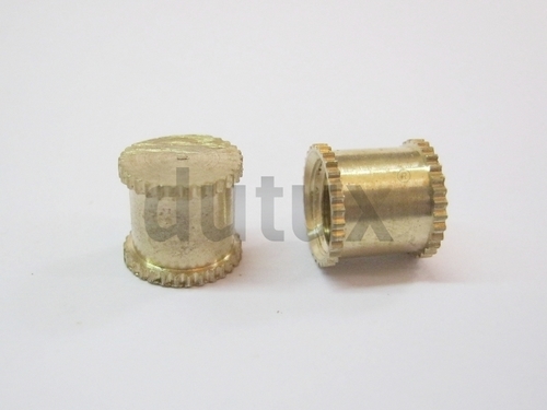 Brass Knurling End Inserts - 1mm Diameter, 0.02mm Tolerance | CNC Machined, High Pressure Resistant, High Temperature Proof