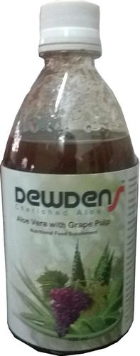 ग्रेप गूदा के साथ एलो वेरा जूस