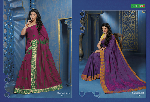 Dark Purple Sarees-Designer