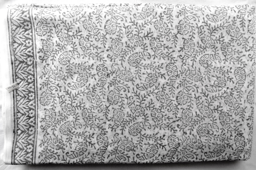 5 Yard Hand Block Print 100% Cotton Fabric Jaal Design