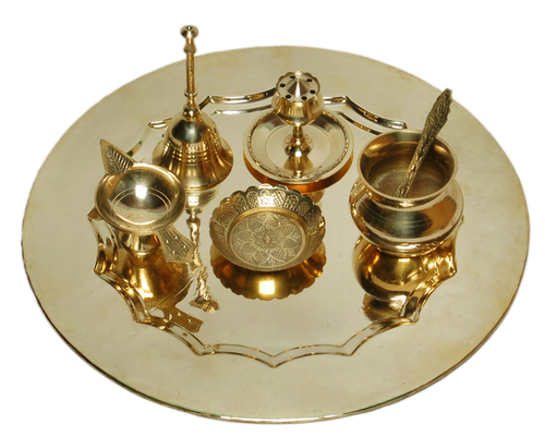 दिवाली और होली पूजा के लिए पूजा थाली सेट