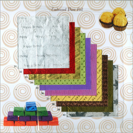 मोहरदार चॉकलेट फ़ॉइल