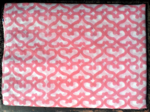 5 YARD HAND BLOCK PRINT 100% COTTON FABRIC SHAKKARPARA DESIGN