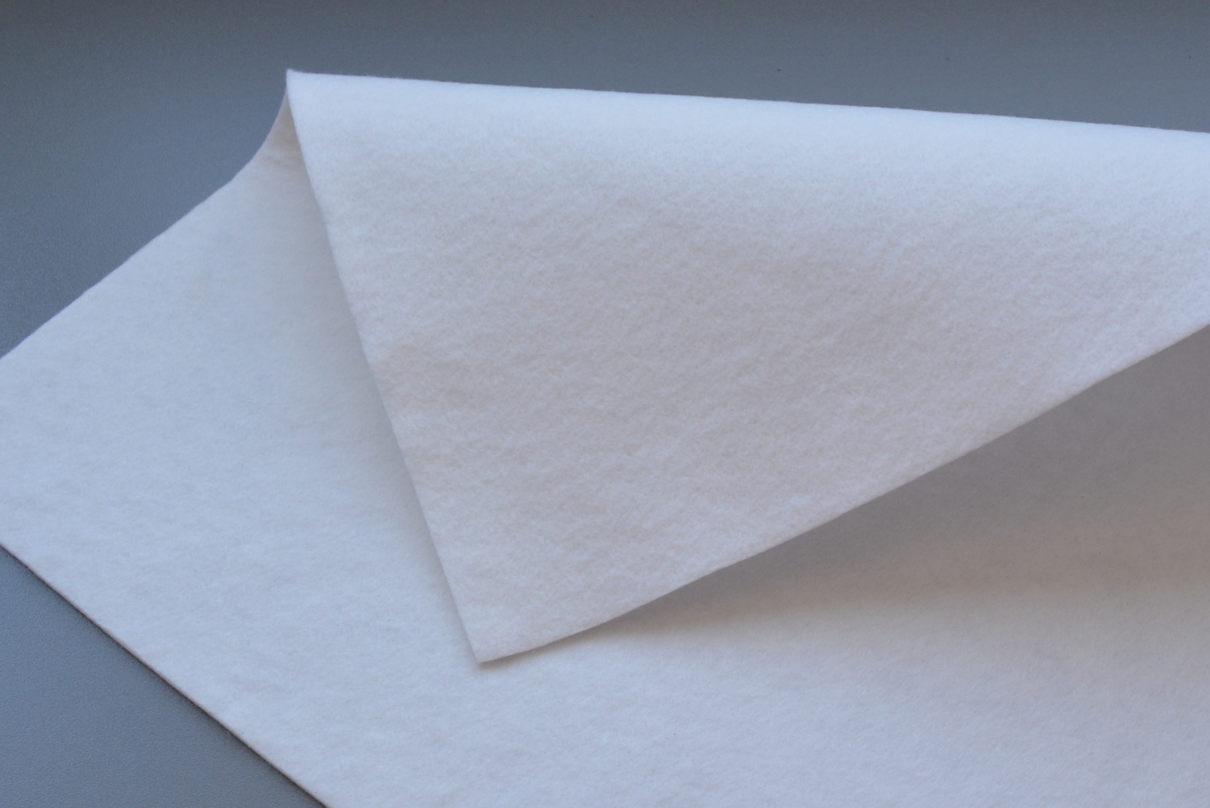 Polyester Needle Punch Fabric - 1-2 Mm Thickness, Custom Width Available, Gray Color | Durable Lightweight, Soft Texture, Tear Resistant