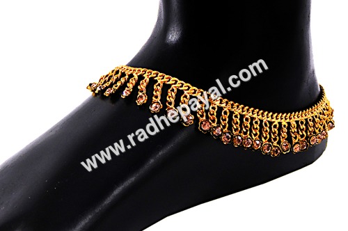 Gold plated wedding payal