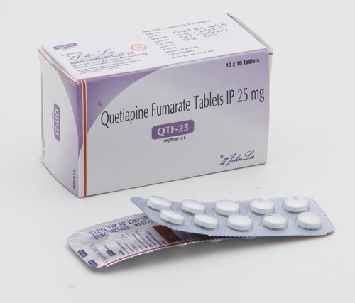 Quetiapine Tablets - Fumarate IP 25MG, 50MG, 100MG, 200MG, 300MG | Chemical Drug for Bipolar Disorder and Schizophrenia Treatment