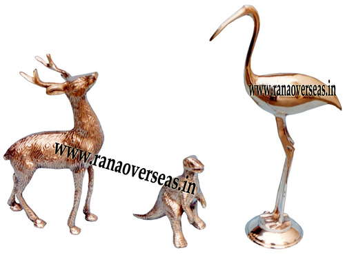 White And Matelic Brass Metal Decorative Pices Hcb-2003-2004-2019