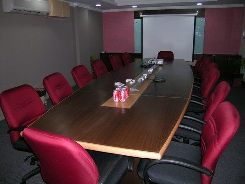 Brown And Pink Office Conference Table