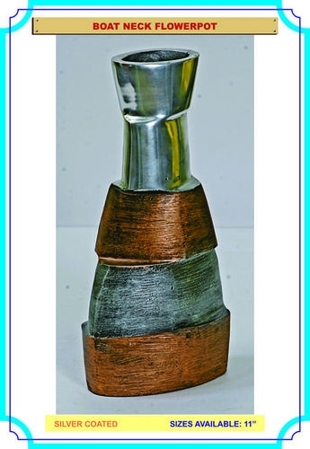भूरा रिंग वास फूल का बर्तन बड़ा