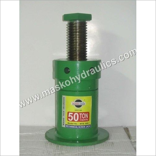 Mechanical Screw Jack - Steel Body, 50 Ton Capacity, Vertical Angle Lift, 1-Year Warranty, Shock Proof, Heat Resistant, Compact Design