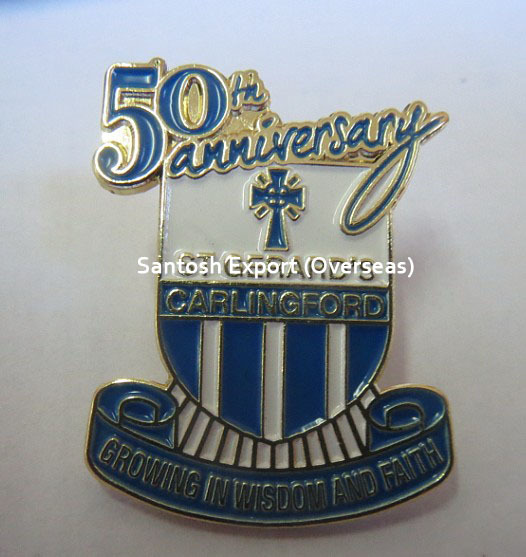 Chest Badge - High Quality Brass Metal, 20-45 Mm Size, Printed And Enamel Filled | Custom Logo Design, Magnetic Or Pin Attachment, Premium Plating