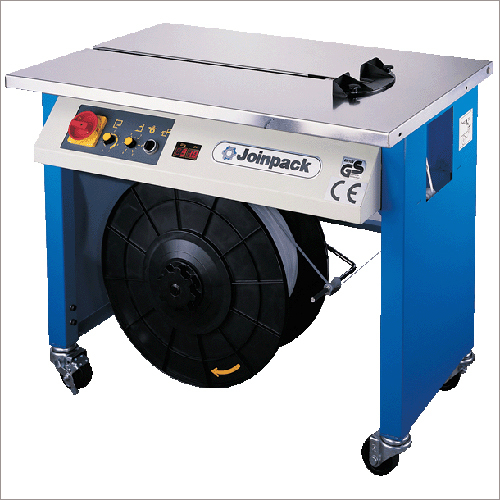 Semi-Auto Strapping Machine - Metal, 902mm x 575mm x 780mm | Blue and Black, High Efficiency, User-Friendly Operation, Low Maintenance, Reliable PCB Control