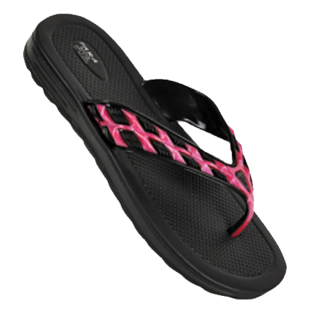 Mona Slipper - Color: Black And Red