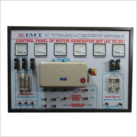 Motor Generator Control Panel