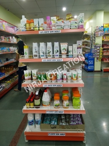 Supermarket End Cap Shelving - High Steel, 1500/1800/2100/2400 Mm, White | 4-8 Adjustable Layers, Heavy Duty, Quick Assembly, Customizable Display Solutions