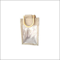 जूट की बोतल बैग