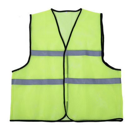Reflective Fluorescent Jacket - 100% Polyester Fabric, Available Sizes L-xxxl, Colors: Yellow, Orange, Green, Red | Lightweight, Moisture Resistant, Sleeveless Design