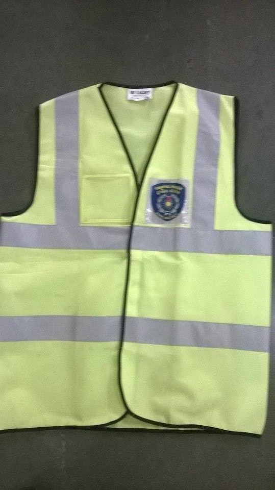 Reflective Fluorescent Jacket - 100% Polyester Fabric, Available Sizes L-xxxl, Colors: Yellow, Orange, Green, Red | Lightweight, Moisture Resistant, Sleeveless Design