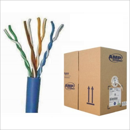 Amp Networking Cable - Cat6 , Excellent Conductivity, Abrasion Resistant, Optimum Strength, >100 Mhz Transmission Speed