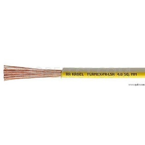 Flamex FR Flame Retardant Cable - Copper 1.0-6.0mm Yellow, FR-LSH Insulation | Low Smoke, Flexible, Durable, IS 694 FIA Approved