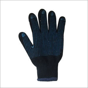 Cotton Dotted Hand Gloves - 7, 10, 13, 15 Gauge | Pvc Dots For Anti-slip Grip, Tear Resistant, Easy To Wash