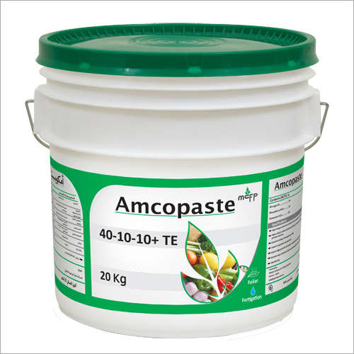 Amcopaste 40-10-10 एक उर्वरक है जो पौधों की वृद्धि और विकास को बढ़ावा देने में मदद करता है। यह विशेष रूप से नाइट्रोजन, फास्फोरस और पोटेशियम के संतुलित अनुपात में तैयार किया गया है, जो पौधों को मजबूत और स्वस्थ रखने में सहायक है।